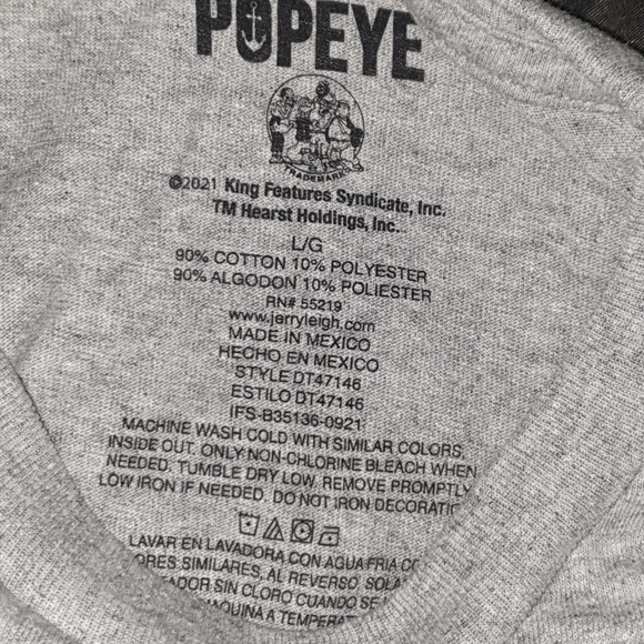 2021 Popeye Gangster T-shirt Hero Assorte 3 shirt collection - Picture 5 of 5